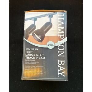 1-Light Black Linear Track Lighting R30/PAR30 Large Step Head